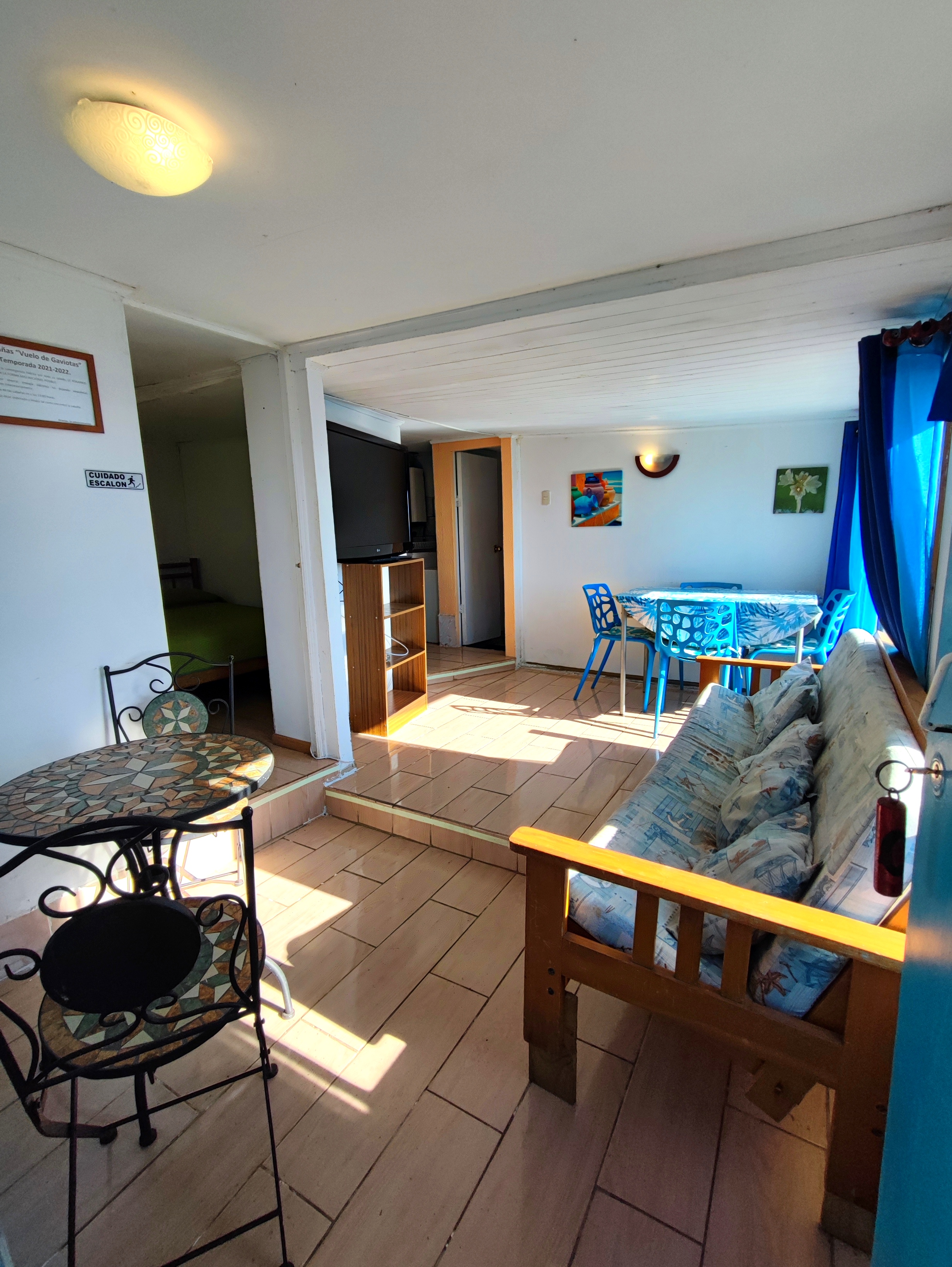 Sala de estar segunda vista Cabaña 0